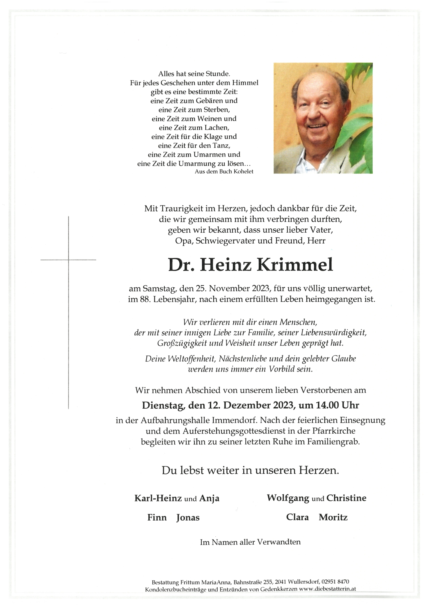 Dr. Heinz Krimmel